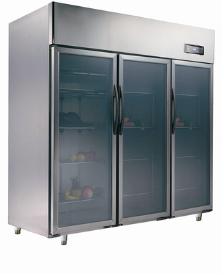 1500L réfrigérateurs en verre de qualité marchande de porte de l'Asiatique trois, 1830x800x1930