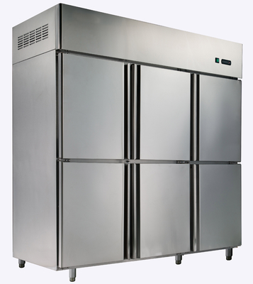 Réfrigérateur de rendement optimum droit de haute catégorie avec six portes, aucun Frost