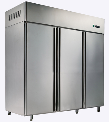 1500L réfrigérateur de refroidissement aéré de trois portes, unités de réfrigération commerciales