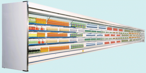 Réfrigérateur de Multideck/étalage ouverts de réfrigérateur pour le supermarché ou le message publicitaire