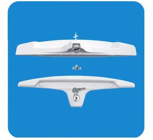 T-forme externe porte congélateur ABS poignée avec serrure 85 315 312 mm