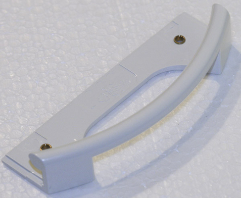 Haute poignée de porte de annotation de congélateur d'ABS de coffre blanc avec la couverture d'acier inoxydable