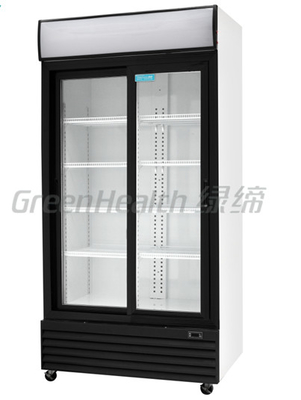 Porte en verre du congélateur LED/T5 droit commercial léger avec le compresseur de Tecumseh