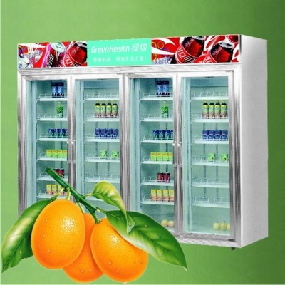 Réfrigérateur de porte d'hypermarché/étalage en verre de refroidisseur/réfrigérateur/congélateur