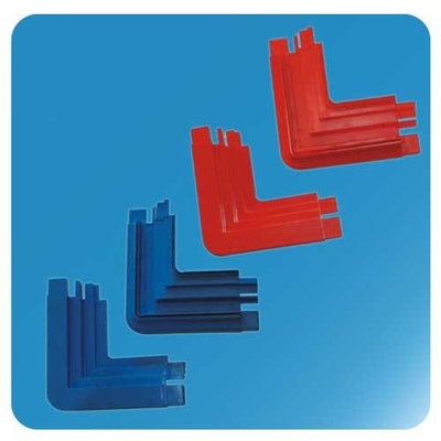 Les pièces de rechange de congélateur d'ABS d'OEM encadrent le matériel 200mm rouges bleus de coin 70mm