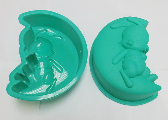 Le gâteau de silicone de nouveauté de four/congélateur à micro-ondes moule, des plateaux de cuisson de silicone