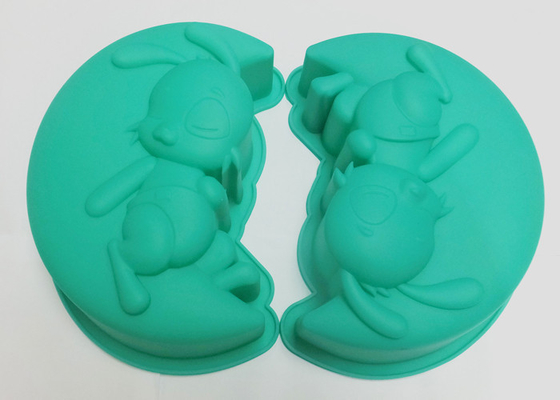 Le gâteau de silicone de nouveauté de four/congélateur à micro-ondes moule, des plateaux de cuisson de silicone