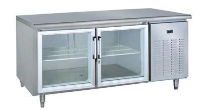 Grand sous le contre- congélateur avec Front Glass Door/plus petit amortisseur