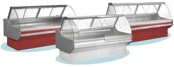 Refroidisseur d'affichage viande rouge/blanche, 0°C - l'épicerie 10°C montre le réfrigérateur pour le magasin