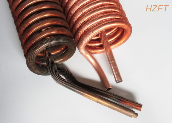 Le tube de cuivre de nickel de vaporisateur de condensateur de réfrigération love la taille d'aileron de 3.15mm