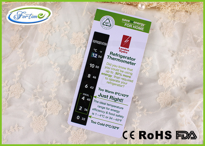 Couleur de ménage changeant des bandes de thermomètre de congélateur de réfrigérateur de PVC LC pour la promotion