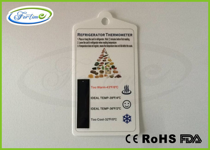 Thermomètre de congélateur de réfrigérateur d'affichage à cristaux liquides de coutume bande de thermomètre/réfrigérateur décoratifs d'ANIMAL FAMILIER