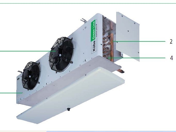 Vaporisateur de réfrigération de Gea Kuba Ceiling Type pour l'entreposage au froid de supermarché