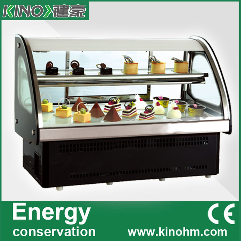 Usine de la Chine, étalage de gâteau de plan de travail, réfrigérateur d'affichage de pâtisserie, réfrigérateur de supermarché